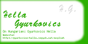 hella gyurkovics business card